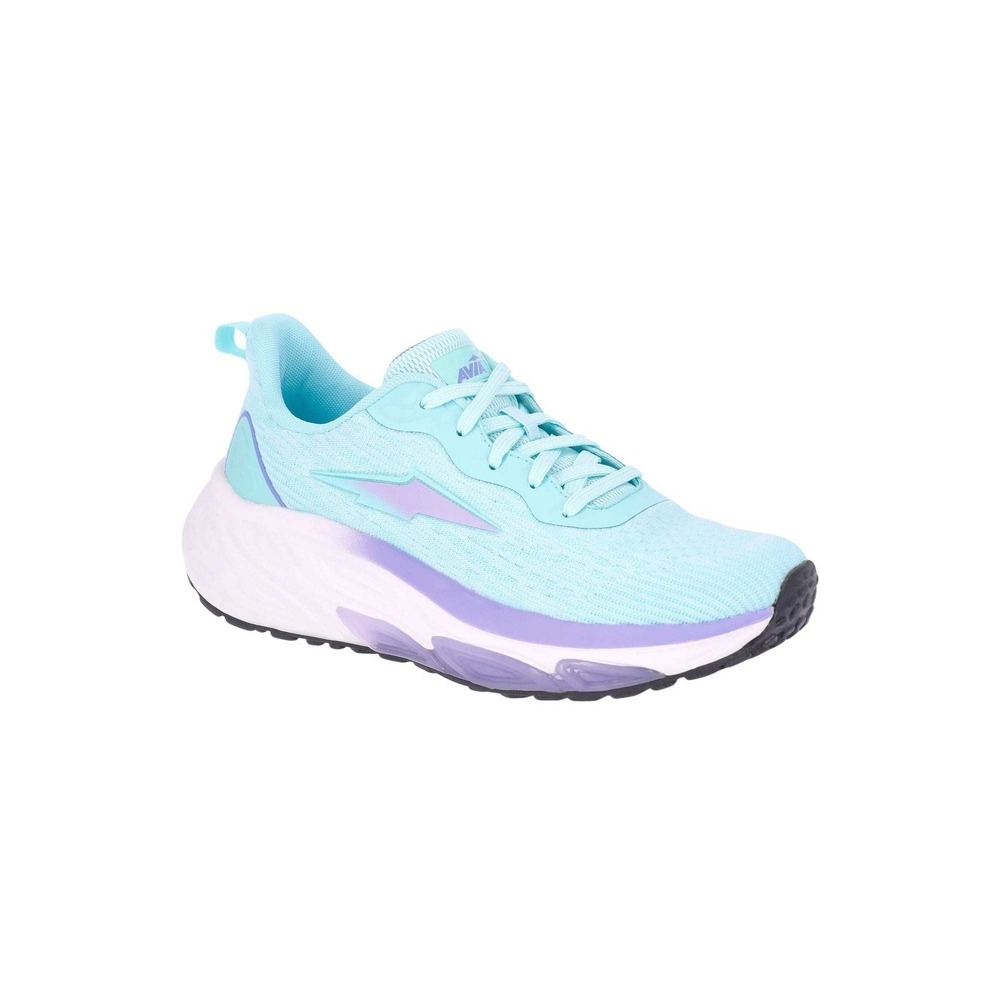 Avia Gel Sneaker Aqua Purple Mesh Athletic Running Shoes Womens Size 7.5
